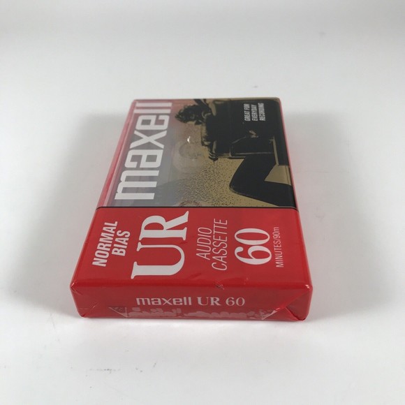 Sealed Maxell UR60 Audio Cassette Tape - 60 Minute, Normal Bias - IEC Type I - Picture 6 of 8